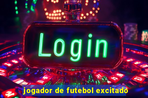 jogador de futebol excitado